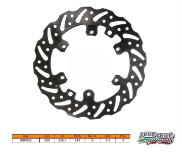 Bremseskive for Delta Braking KTM 250 EXC-F årg. 09 - 19